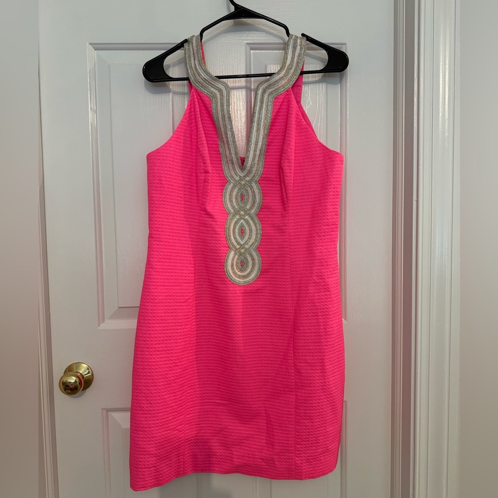 Lilly Pulitzer Valli Shift dress in Aura Pink size 10